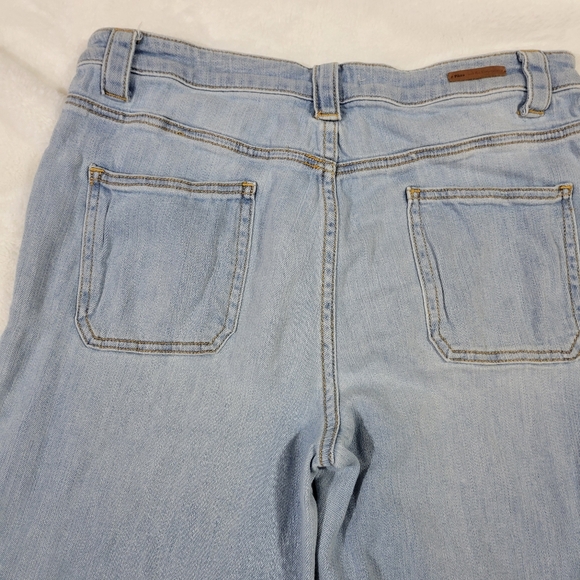 Pilcro and The Letterpress Anthropologie Wide Leg Belted Palazzo Jeans size 31 - Picture 11 of 12